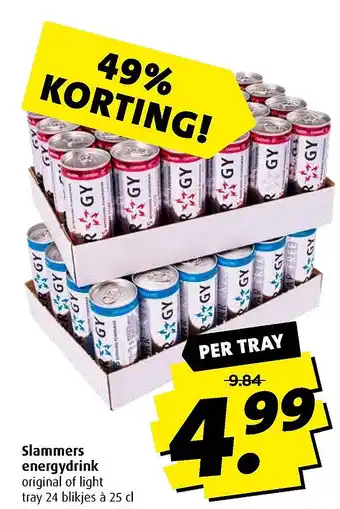 Boni Slammers energydrink aanbieding