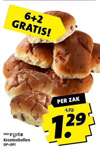 Boni Krentenbollen aanbieding