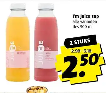 Boni I'm Juice sap aanbieding