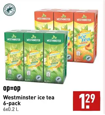 ALDI Westminster ice tea 6-pack 6x0.2 l aanbieding