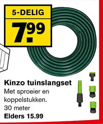 Hoogvliet Kinzo tuinslangset 30m aanbieding