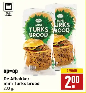 ALDI De Afbakker mini Turks brood 200g aanbieding