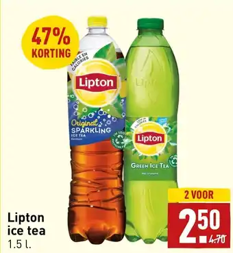 ALDI Lipton ice tea 1.5L aanbieding