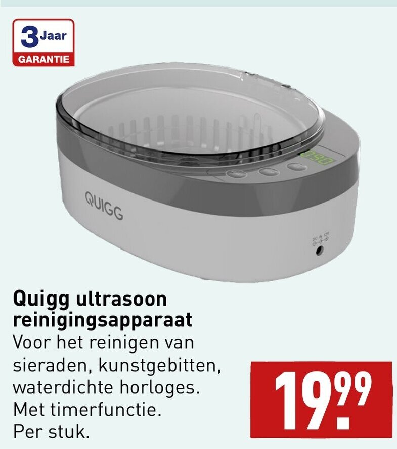 Ultrasoon reinigingsapparaat, 650 ml, ultrasoonreiniger, bril