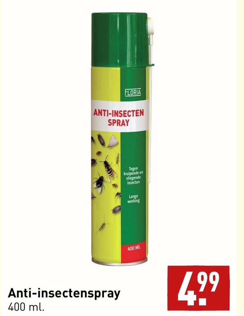 Antiinsectenspray 400 ml aanbieding bij ALDI