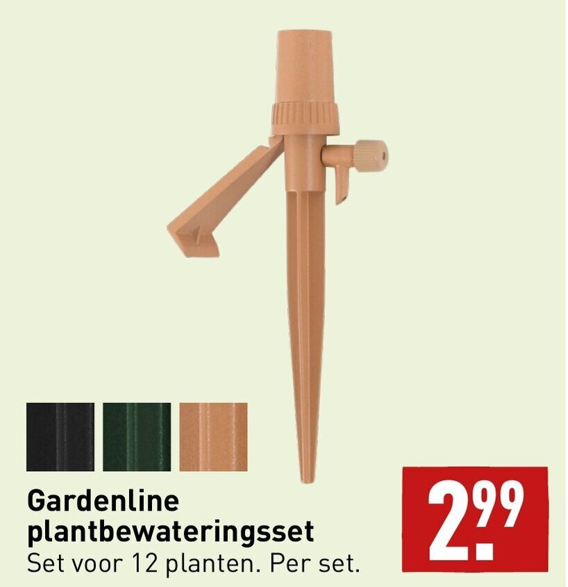 Gardenline plantbewateringsset aanbieding bij ALDI