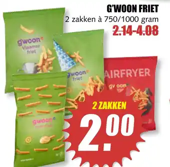 MCD Supermarkt G'woon friet aanbieding