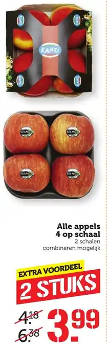 Coop Appels 4 op schaal 2st aanbieding