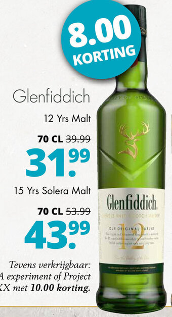 Mitra Glenfiddich 12 yrs malt 700ml aanbieding