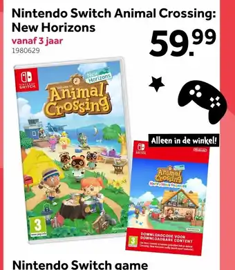 Intertoys Nintendo Switch Animal Crossing: New Horizons vanaf 3 jaar aanbieding