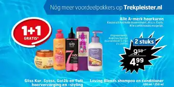 Trekpleister Alle A-merk haarkuren 2 stuks aanbieding