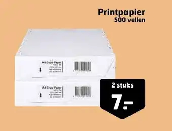 Trekpleister Printpapier 500 vellen 2 stuks aanbieding