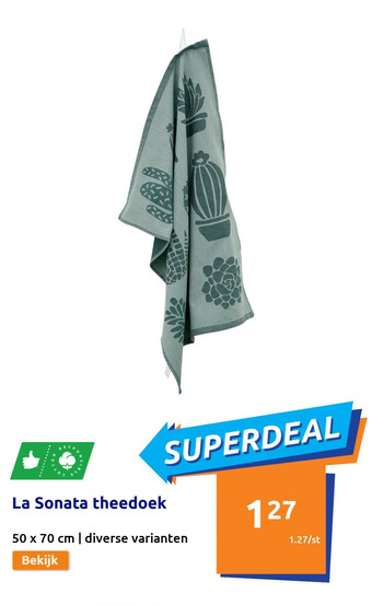 Action La Sonata theedoek aanbieding