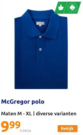 Action McGregor polo aanbieding