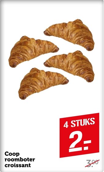 Coop Roomboter croissant aanbieding