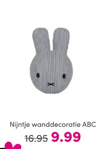 Baby & Tiener Nijntje wanddecoratie ABC aanbieding