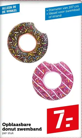 Coop Opblaasbare donut zwemband aanbieding