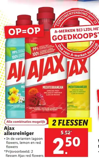 Lidl Ajax allesreiniger aanbieding