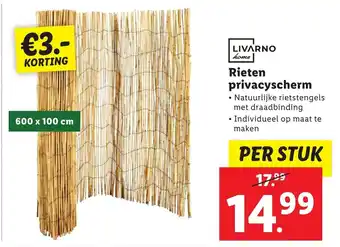 Lidl Livarno home Rieten privacyscherm aanbieding