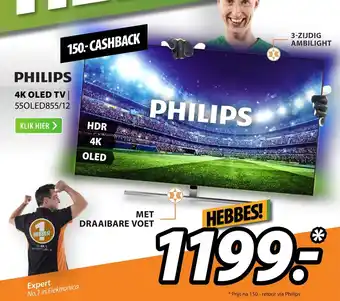 Expert Philips 4K OLED TV | 55OLED855/12 aanbieding