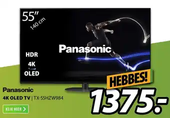 Expert Panasonic 4K OLED TV | TX-55HZW984 aanbieding