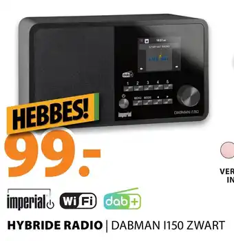 Expert imperial Hybride radio | DABMAN I150 ZWART aanbieding