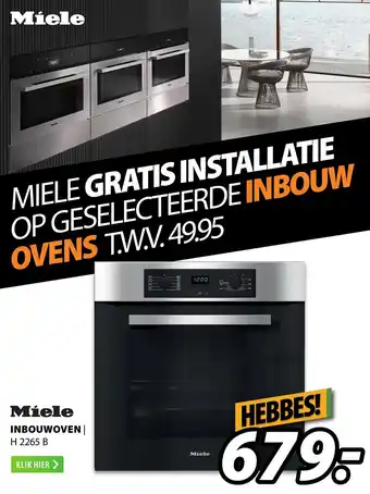 Expert Miele Inbouwoven | H 2265 B aanbieding