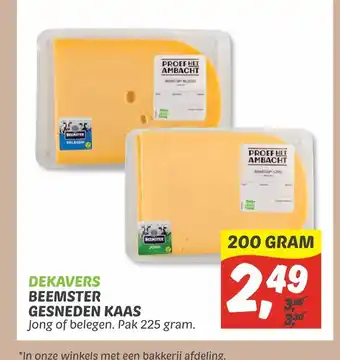 Dekamarkt Dekavers Beemster Gesneden Kaas aanbieding