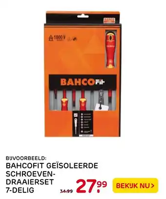 Praxis Bahcofit Geїsoleerde schroevendraaierset 7-delig aanbieding