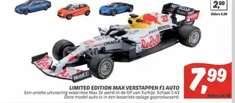 Dekamarkt Limited Edition Max Verstappen F1 Auto aanbieding