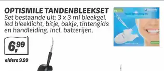 Dekamarkt Optismile Tandenbleekset aanbieding