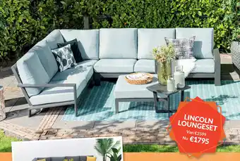 Van der Garde tuinmeubelen Lincoln Loungeset aanbieding