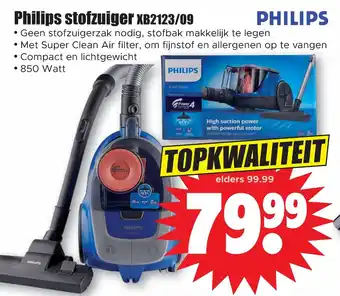 Dirk Philips stofzuiger XB2123/09 aanbieding