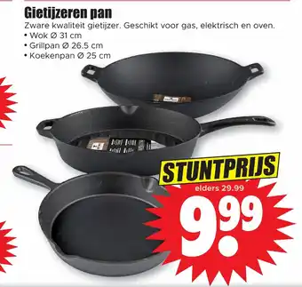 Dirk Gietijzeren pan aanbieding