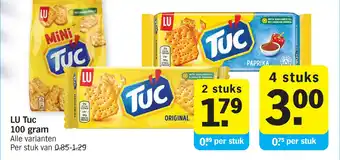 Albert Heijn LU Tuc 100 gram aanbieding