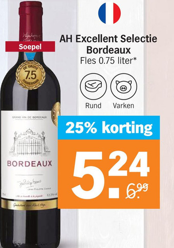 Albert Heijn AH Excellent Selectie Bordeaux aanbieding