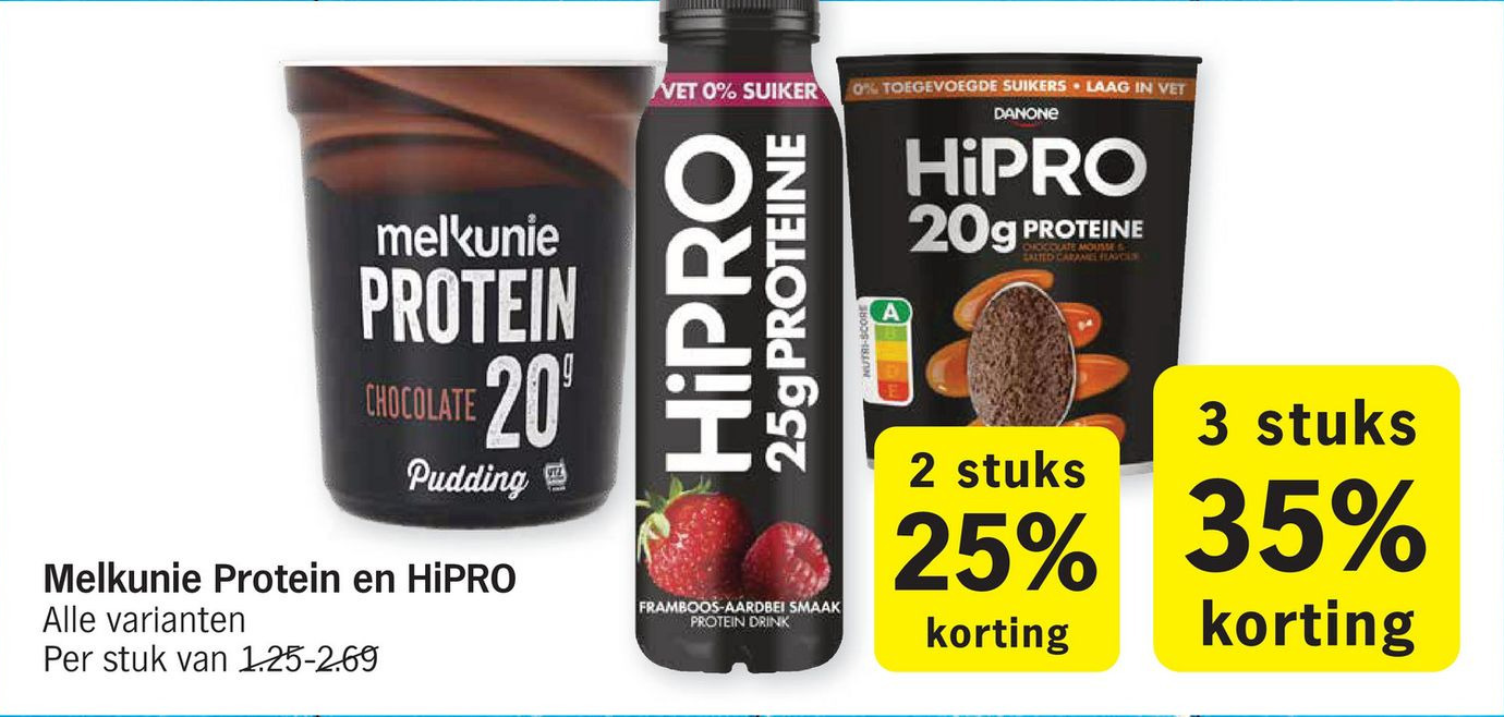 Melkunie Protein en HiPRO aanbieding bij Albert Heijn
