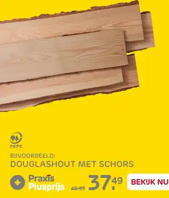 Praxis Douglashout met schors aanbieding