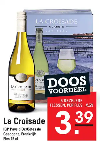 Sligro La Croisade IGP Pays d'Oc/Cotes de Gascogne, Frankrijk 75 cl aanbieding