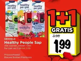 Vomar Voordeelmarkt GEKOELD Healthy People Sap aanbieding