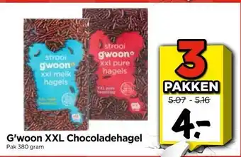 Vomar Voordeelmarkt G'woon XXL Chocoladehagel aanbieding