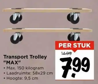 Vomar Voordeelmarkt Transport Trolley "MAX" aanbieding