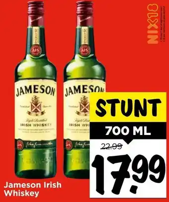 Vomar Voordeelmarkt Jameson Irish Whiskey aanbieding