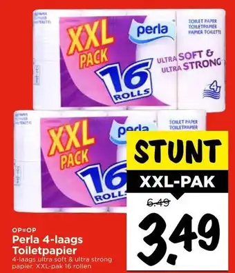 Vomar Voordeelmarkt Perla 4-laags Toiletpapier aanbieding