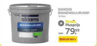 Praxis Sikkens binnenmuurverf 10 liter aanbieding