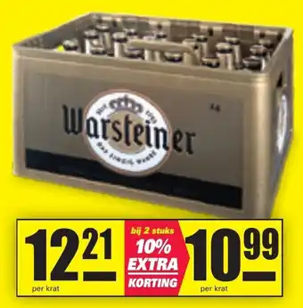 Nettorama Warsteiner krat aanbieding