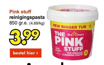 Wibra Pink stuff reinigingspasta 850 gram aanbieding