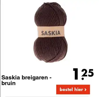 Wibra Saskia breigaren - bruin aanbieding