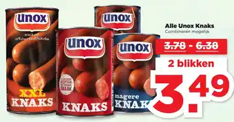 PLUS Unox knaks 2st aanbieding