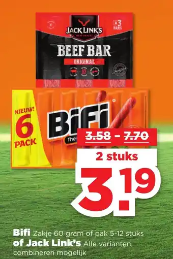 PLUS Bifi of Jack Link's 2st aanbieding